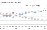 [리서치N] 문 대통령 국정 지지율 2주 연속 하락, ‘잘한다’60% vs ‘잘못한다’32%