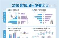 [통계N] 2020 통계로 보는 장애인의 삶... 소득증가율 0.1%