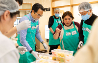 배민, 외식업주·라이더와 함께 도시락 봉사활동