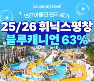 쿠팡트래블, 휘닉스파크 블루캐니언 연간이용권 단독 특가 판매