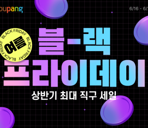 쿠팡, ‘로켓직구 여름 블랙프라이데이’ 개최
