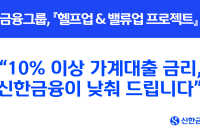 신한은행, 10% 이상 가계대출 금리 일괄 인하