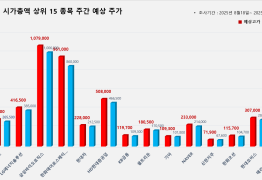 코스피 시가총액 상위 15선_8월 18일